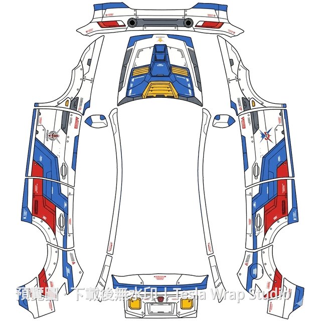 鋼彈 Gundam 主題 - Model Y (2025+) Premium