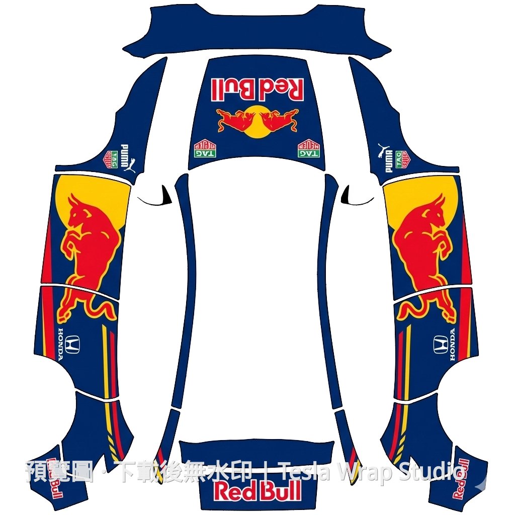Red Bull 主題 - Model Y (2025+) Premium