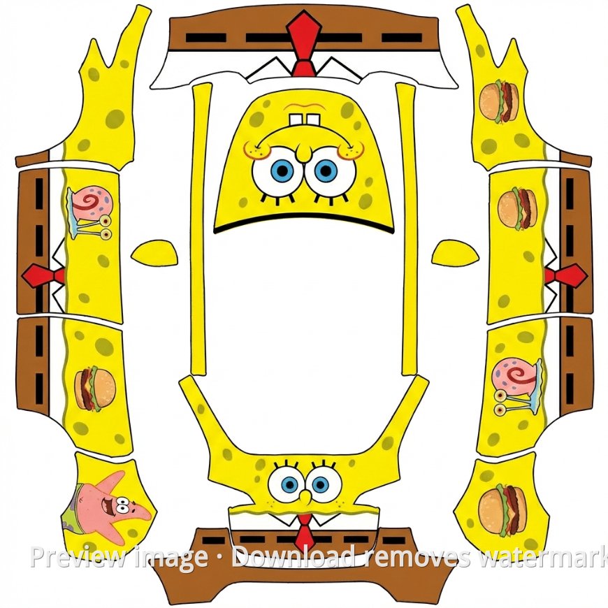 SpongeBob Theme 1 - Model Y (2025+) Standard