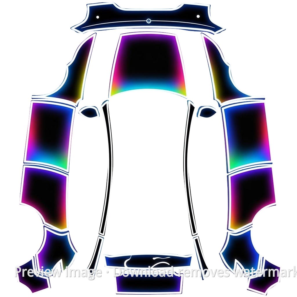 Model Y (2025+) Standard #1381 Wrap Template