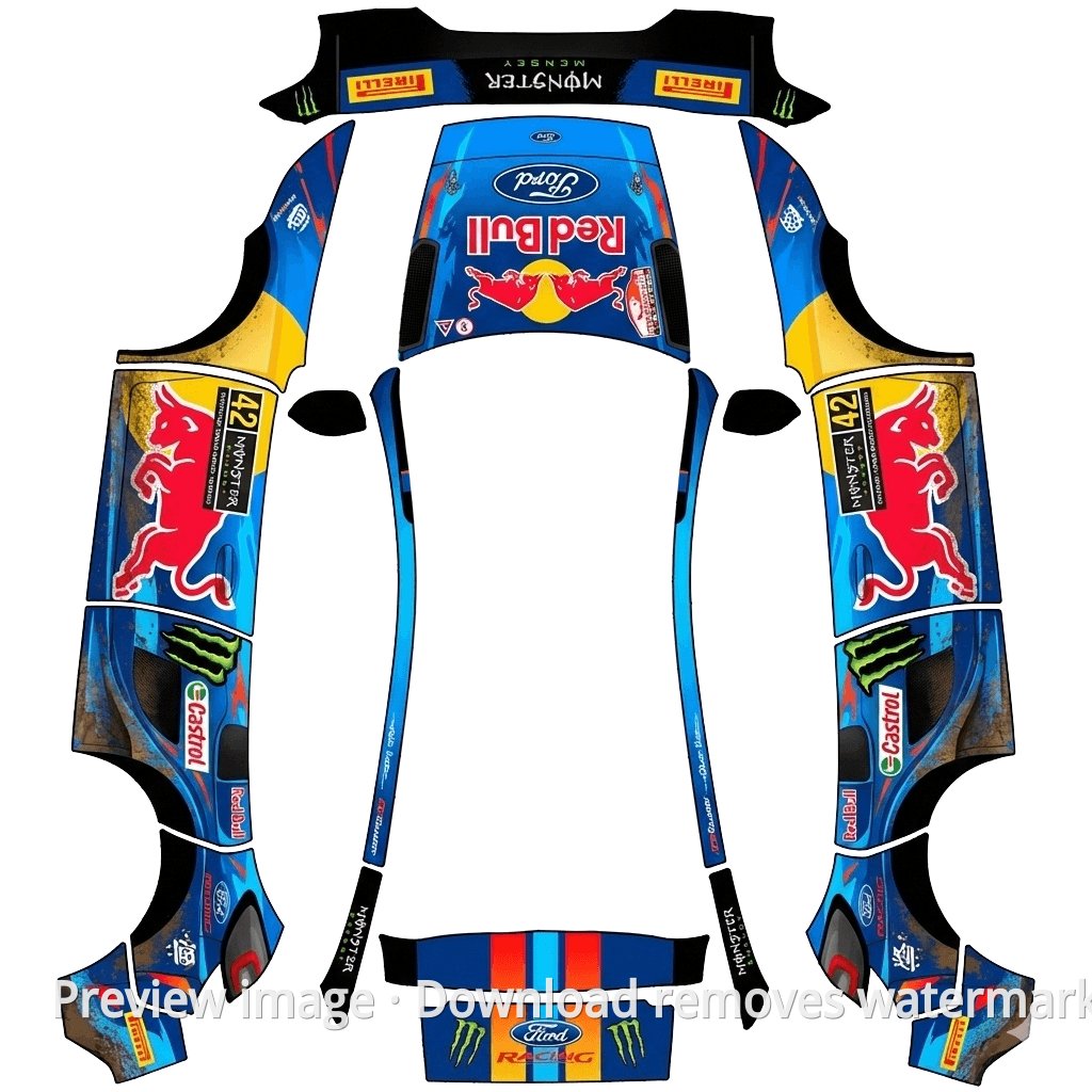 Red Bull Premium Skin - Model Y (2025+) Standard