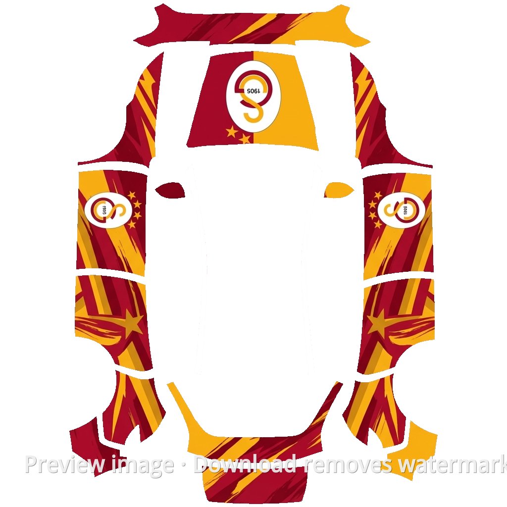 Galatasaray Lion Graphic - Model Y (2025+) Standard