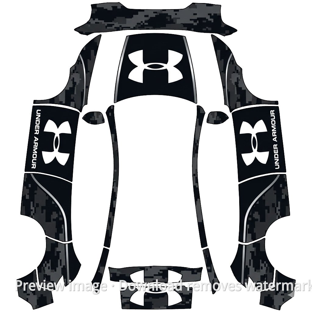 Model Y 2025 General Wrap Template