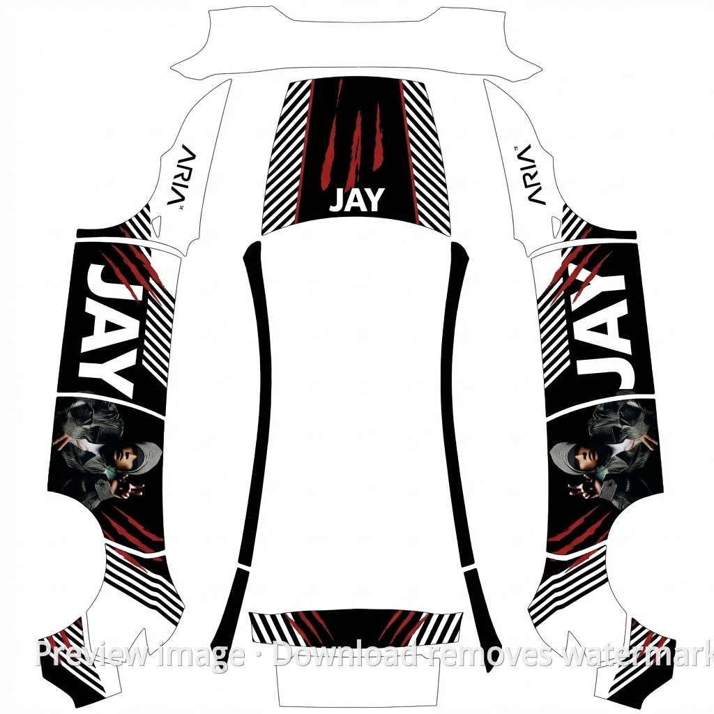 Model Y 2025 Vehicle Wrap Template