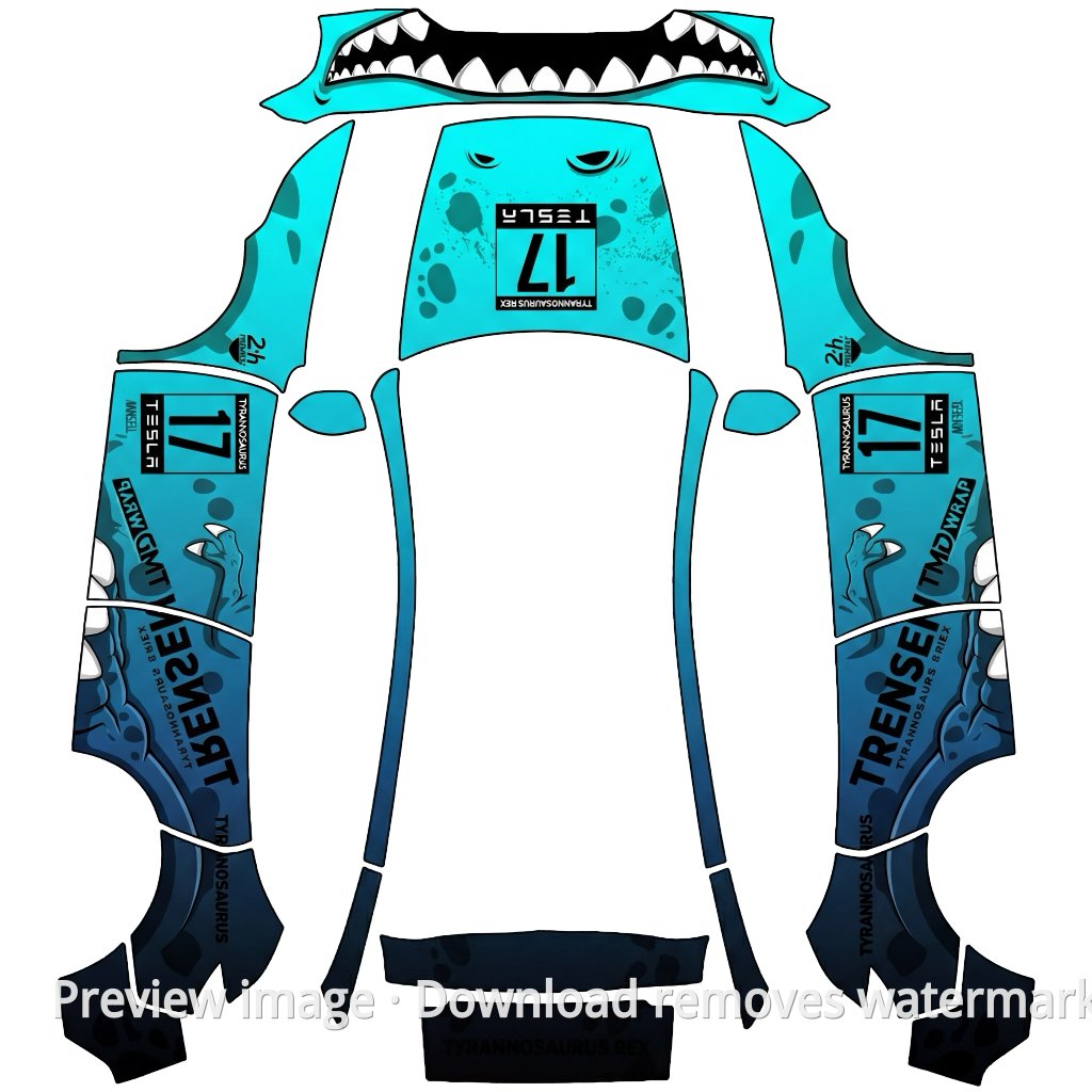 Tyrannosaurus Series Livery 4 - Model Y (2025+) Standard