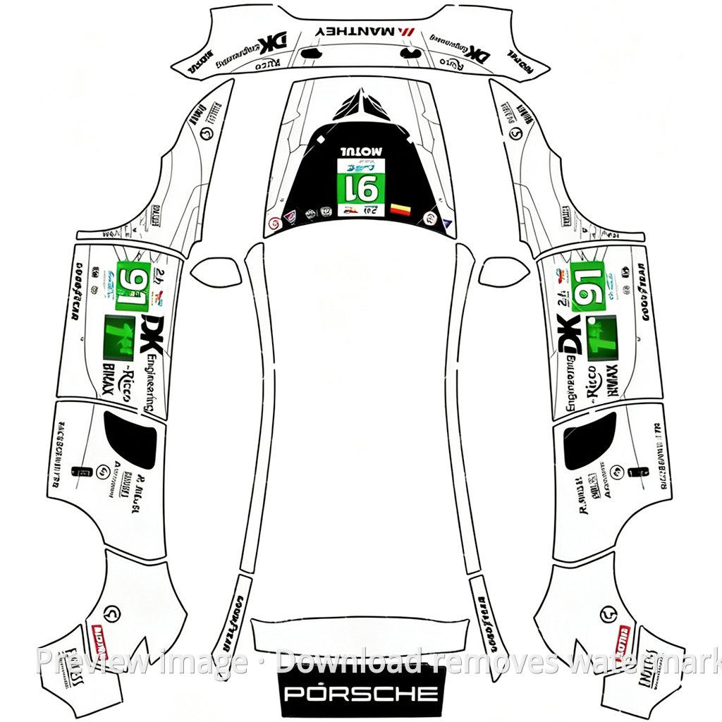 Porsche Le Mans Champion Livery - Model Y (2025+) Standard