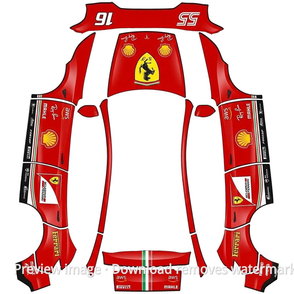Ferrari Premium Wrap - Model Y (2025+) Standard