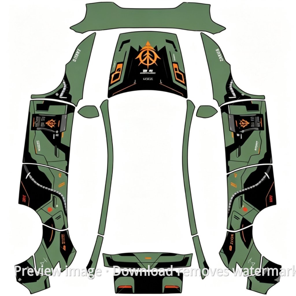 Zaku Gundam Theme - Model Y (2025+) Standard