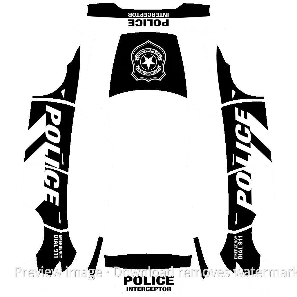 Police Car Series 1 - Model Y (2025+) Standard