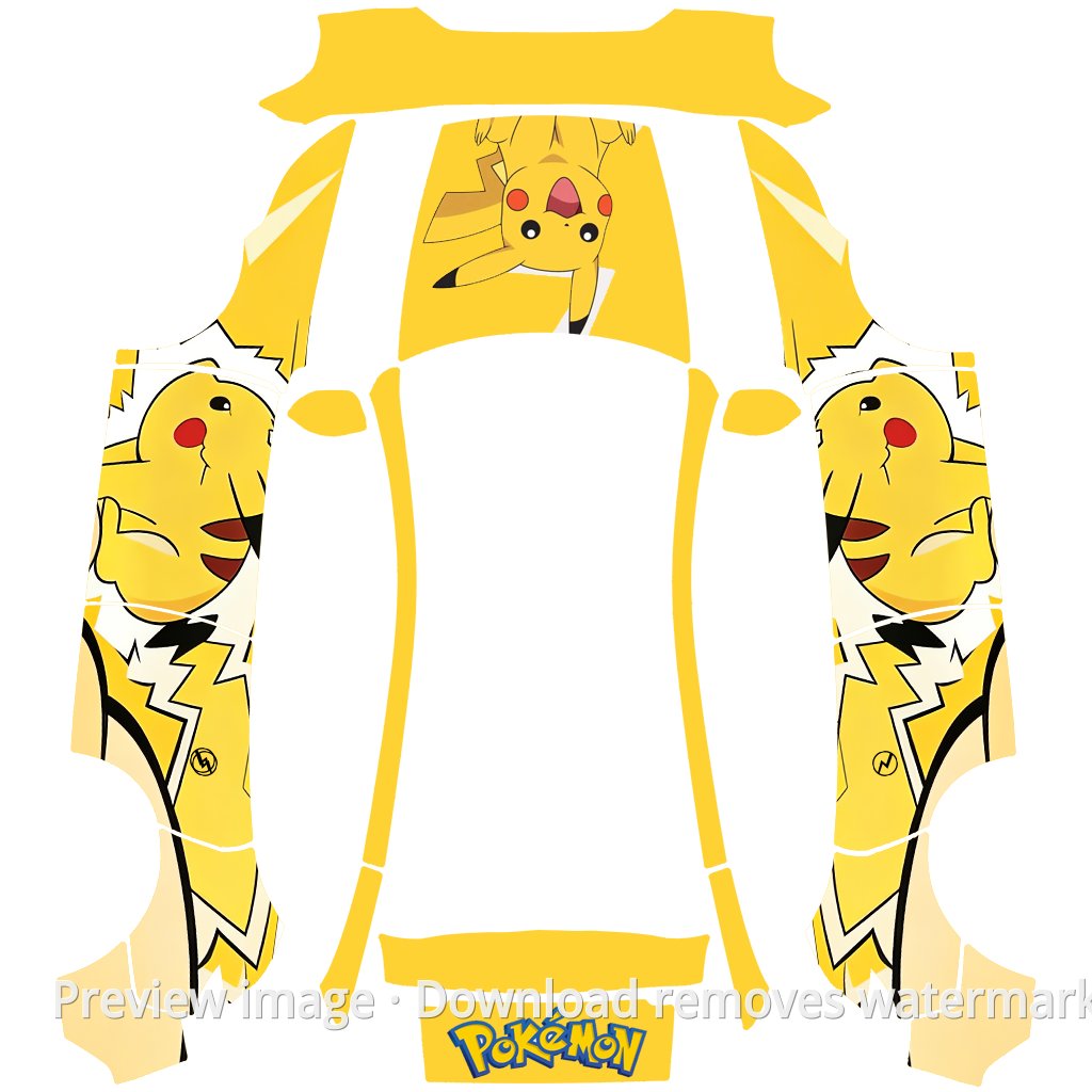 Pikachu Theme - Model Y (2025+) Standard
