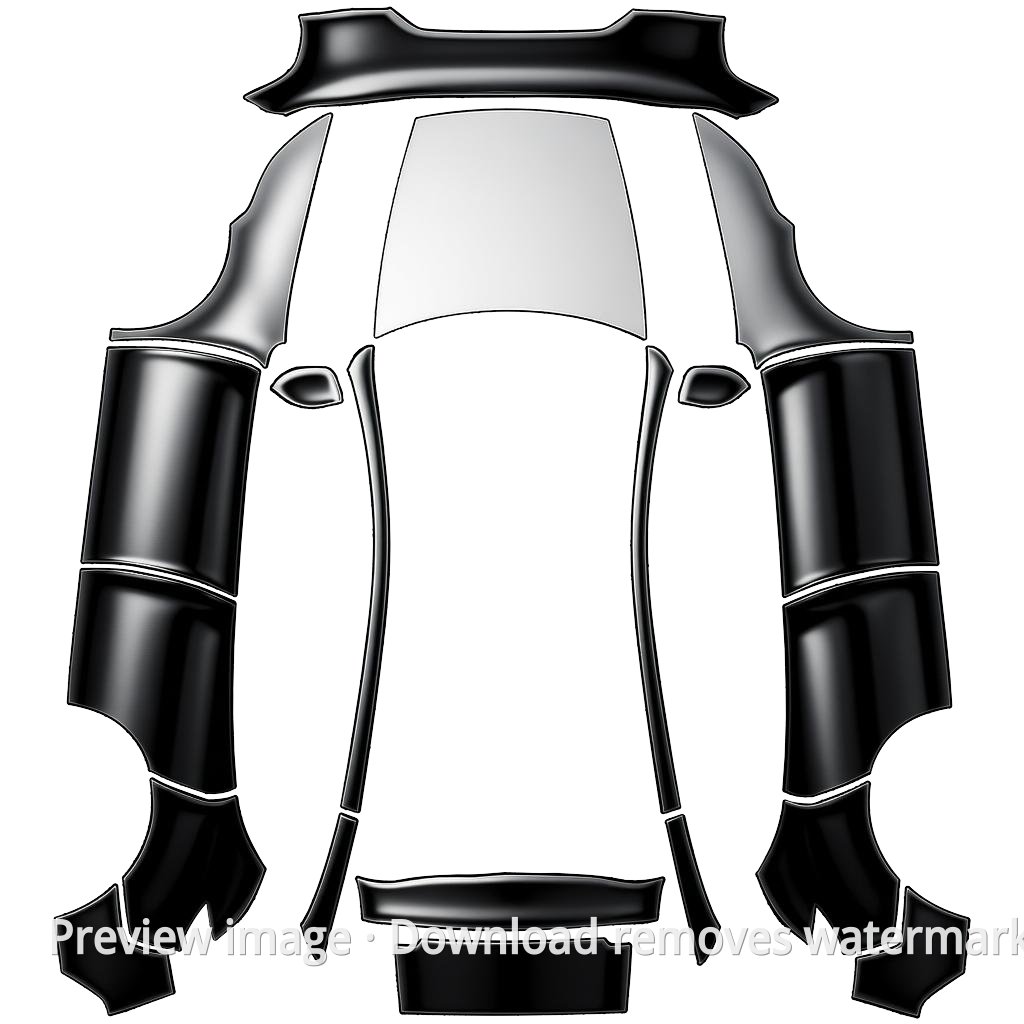 Model Y (2025+) Standard #4537 Wrap Template