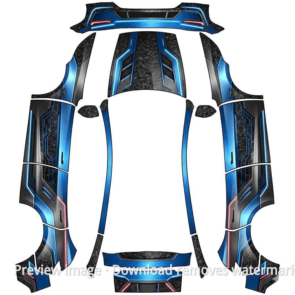 Model Y (2025+) Standard #2821 Wrap Template