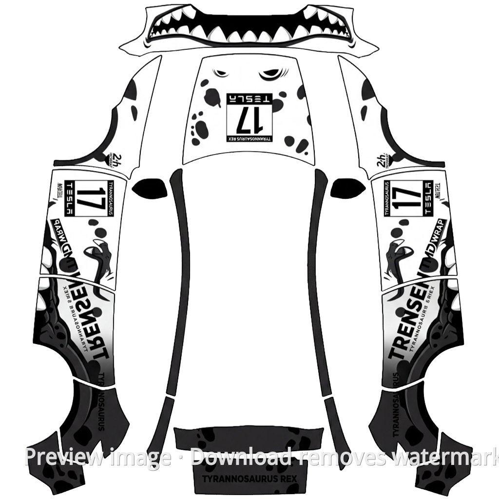 Tyrannosaurus Series Livery 1 - Model Y (2025+) Standard