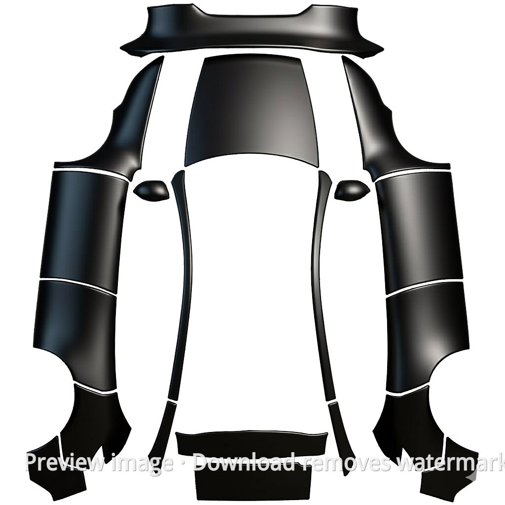Model Y 2025 Downloadable Wrap Template