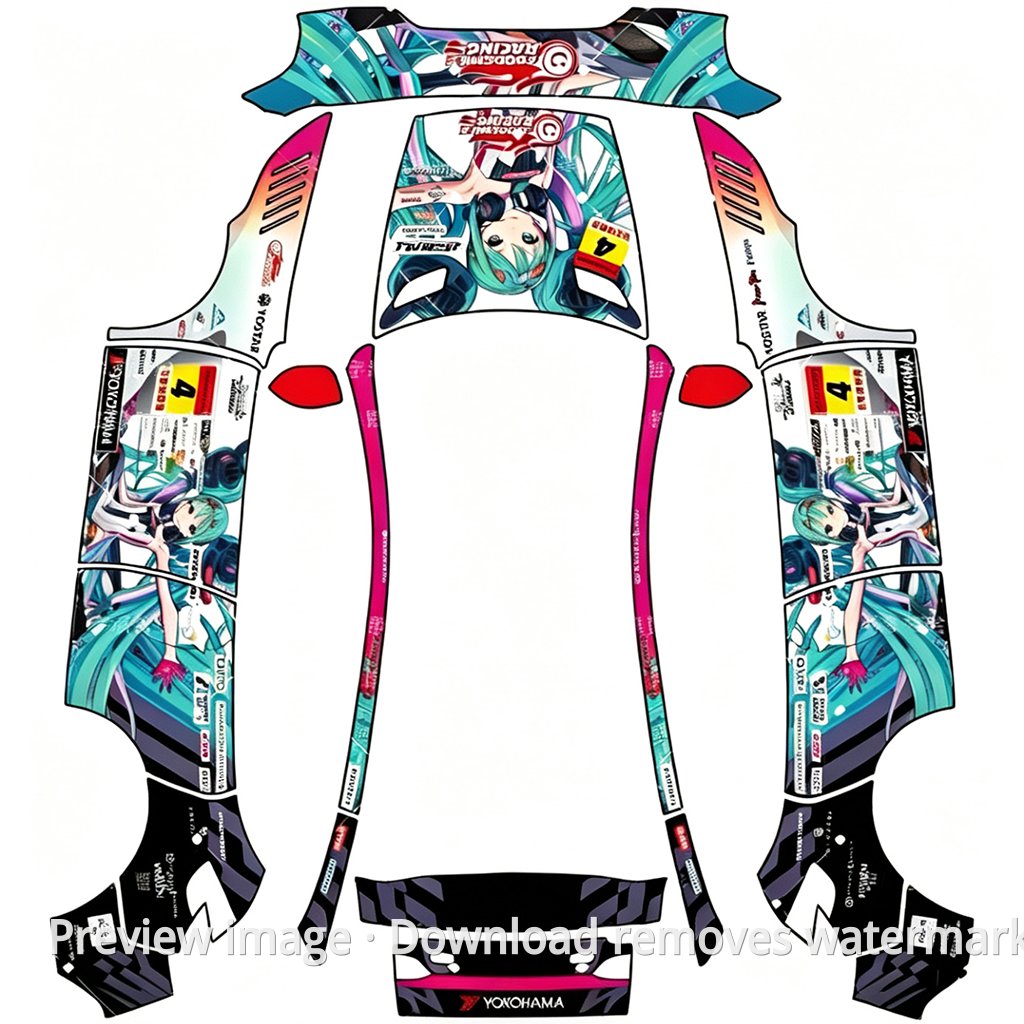 Hatsune Theme - Model Y (2025+) Standard