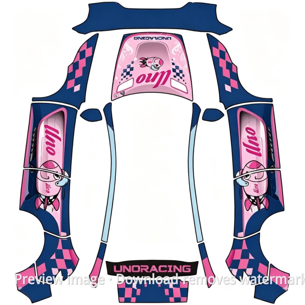 UnoRacing No. 71 Racing Skin - Model Y (2025+) Standard