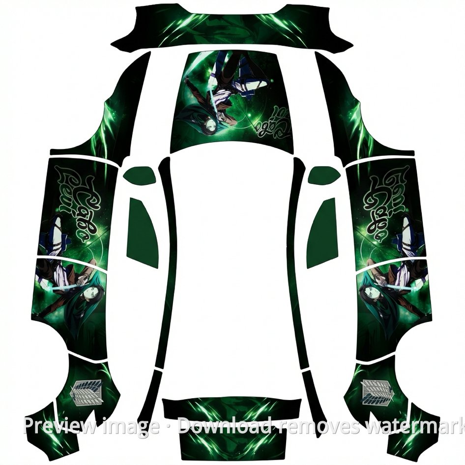 Model Y 2025 Downloadable Wrap Template