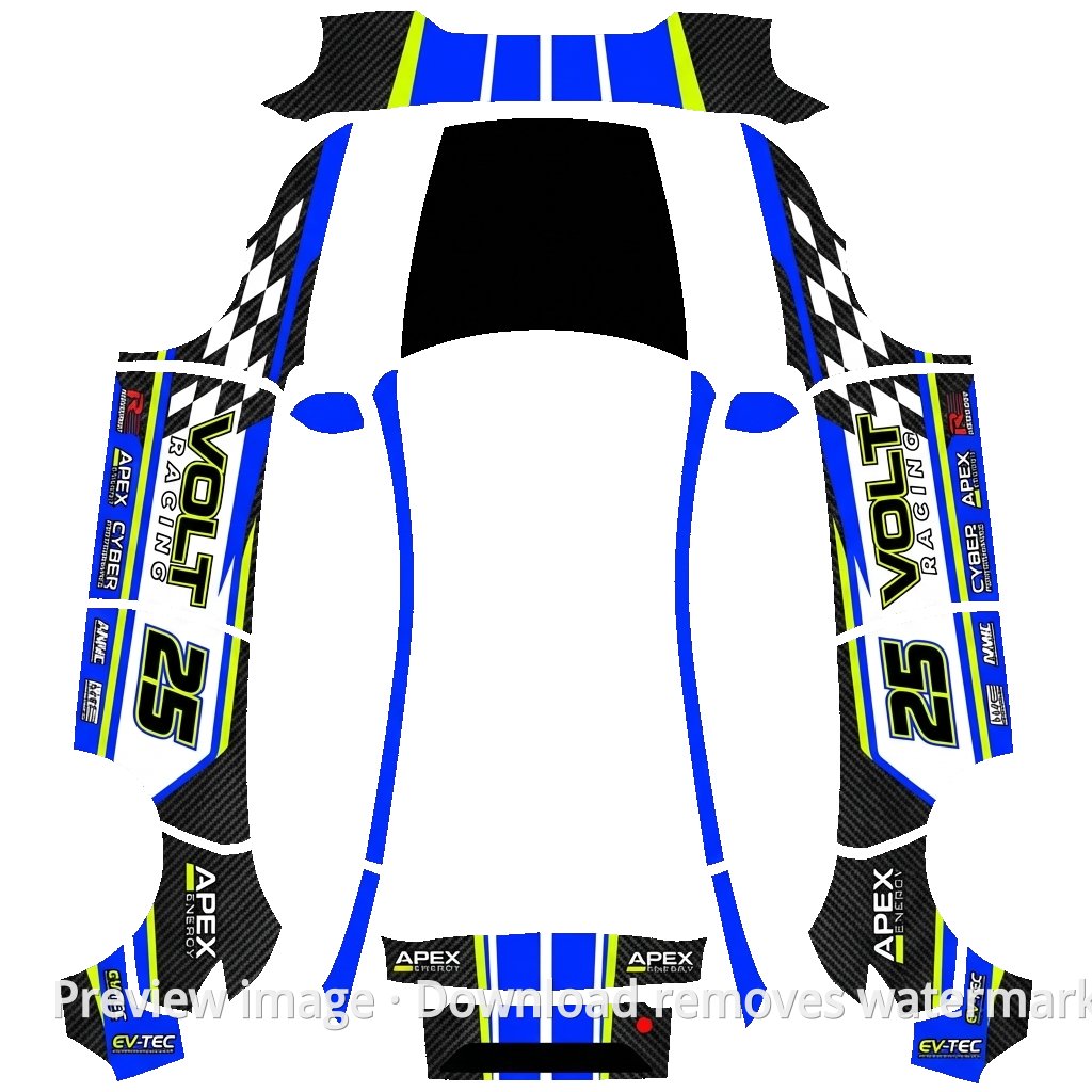 Racing Car Wrap - Model Y (2025+) Standard
