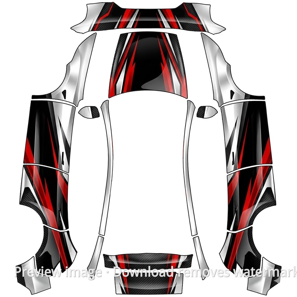Model Y (2025+) Standard #5276 Wrap Template