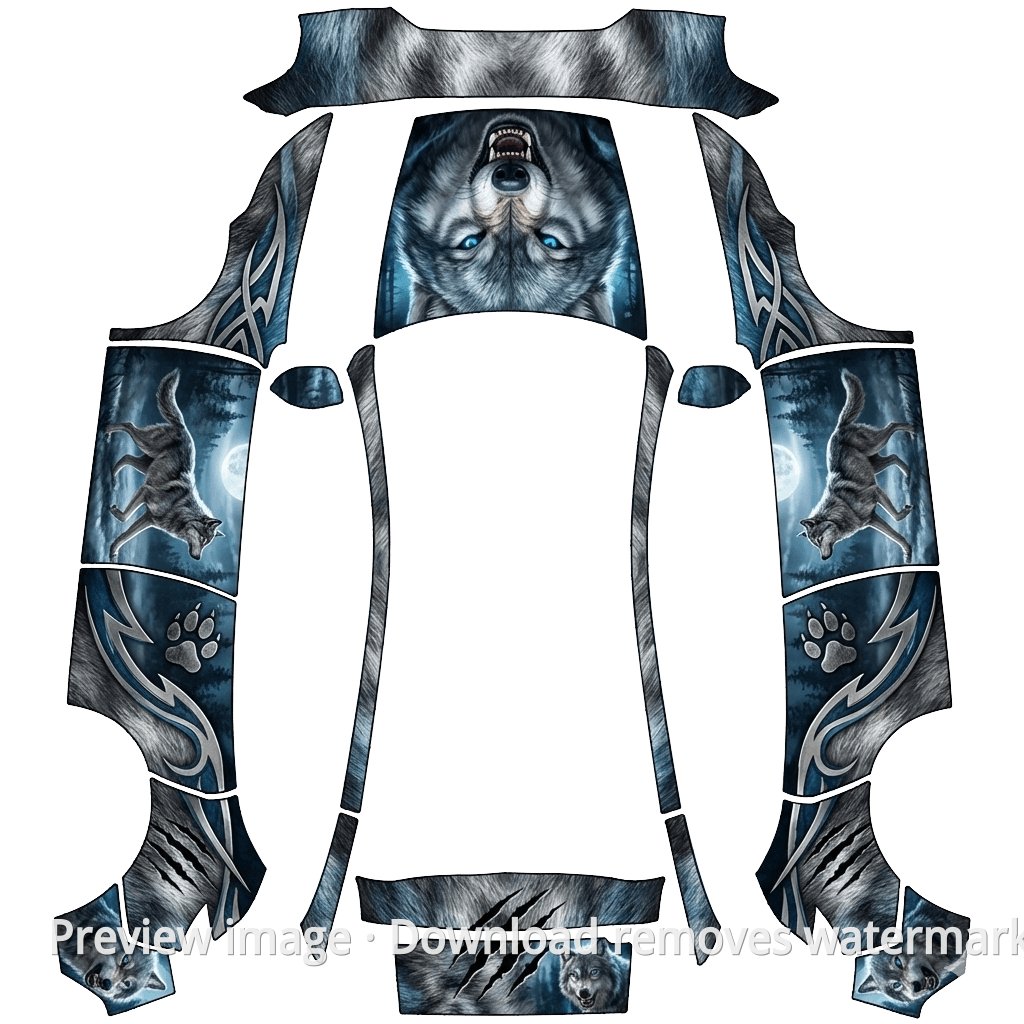 Model Y 2025 Vehicle Wrap PNG