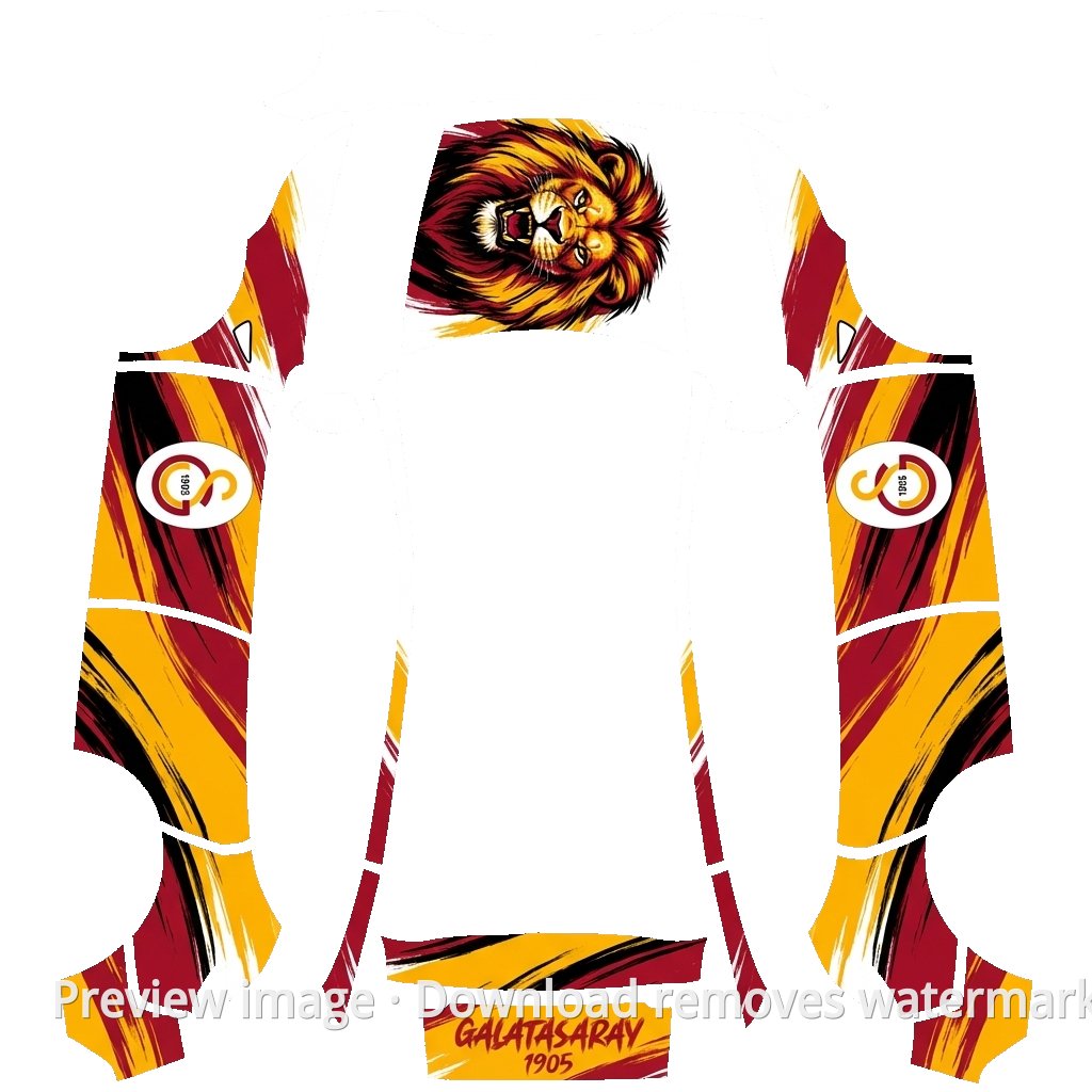 Galatasaray Lion Head Theme - Model Y (2025+) Standard