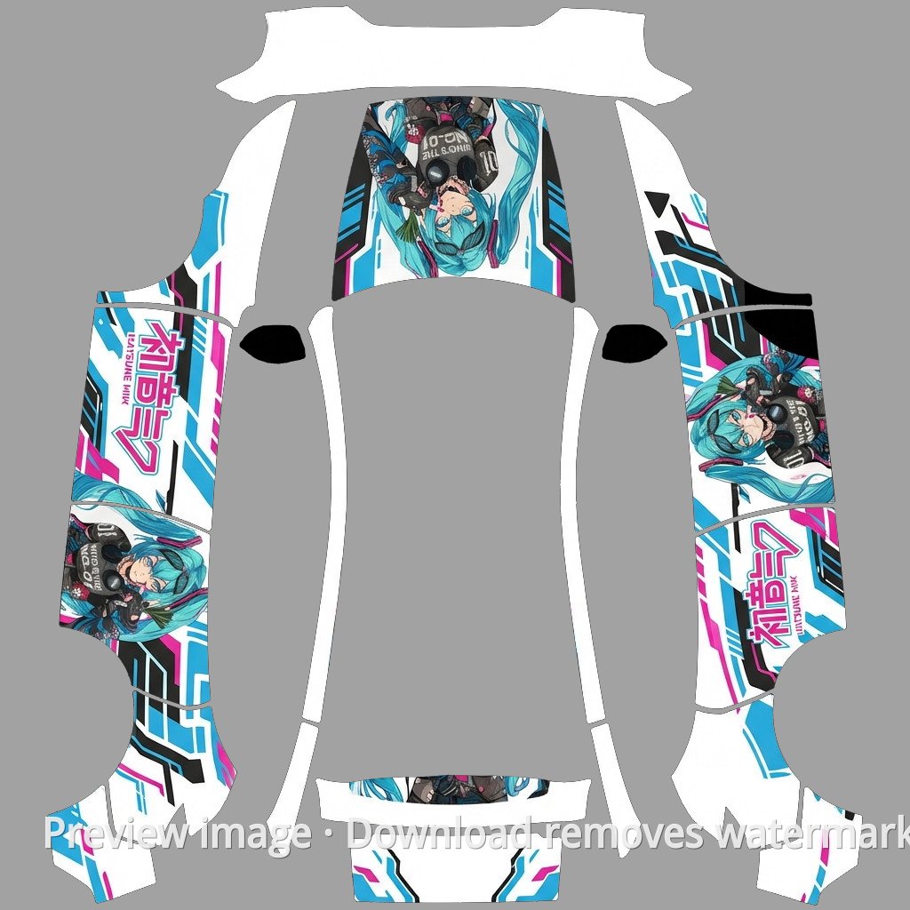 Hatsune Miku Theme - Model Y (2025+) Standard
