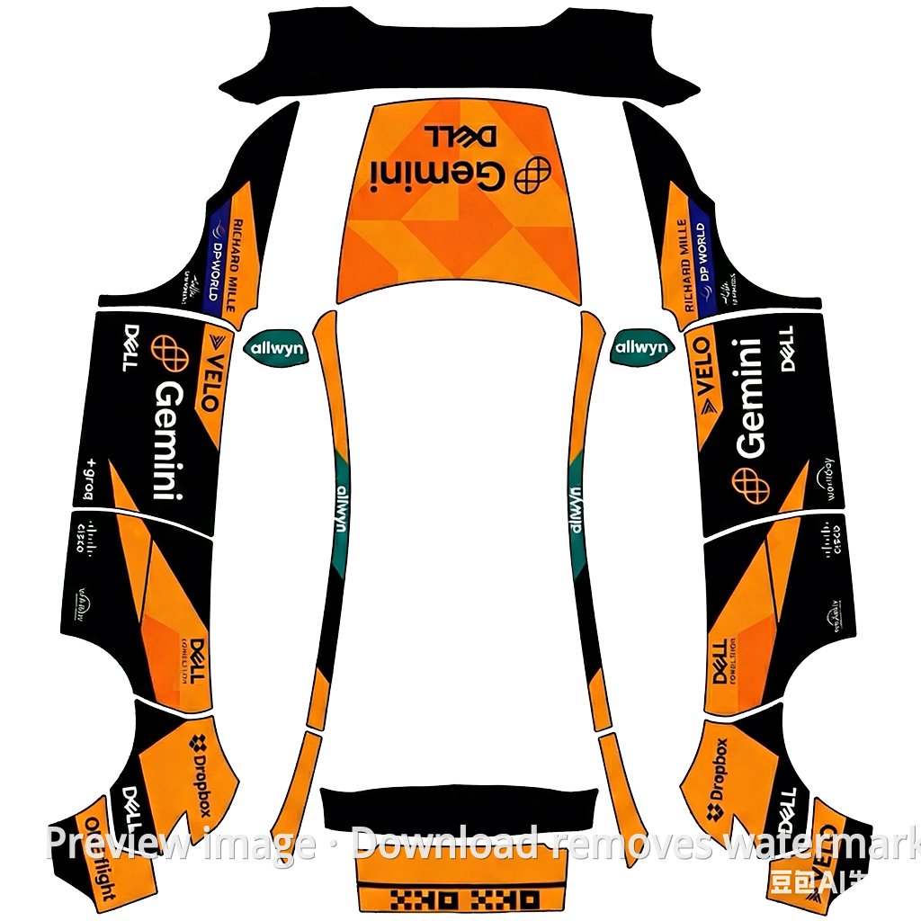 McLaren MCL40 Skin - Model Y (2025+) Standard