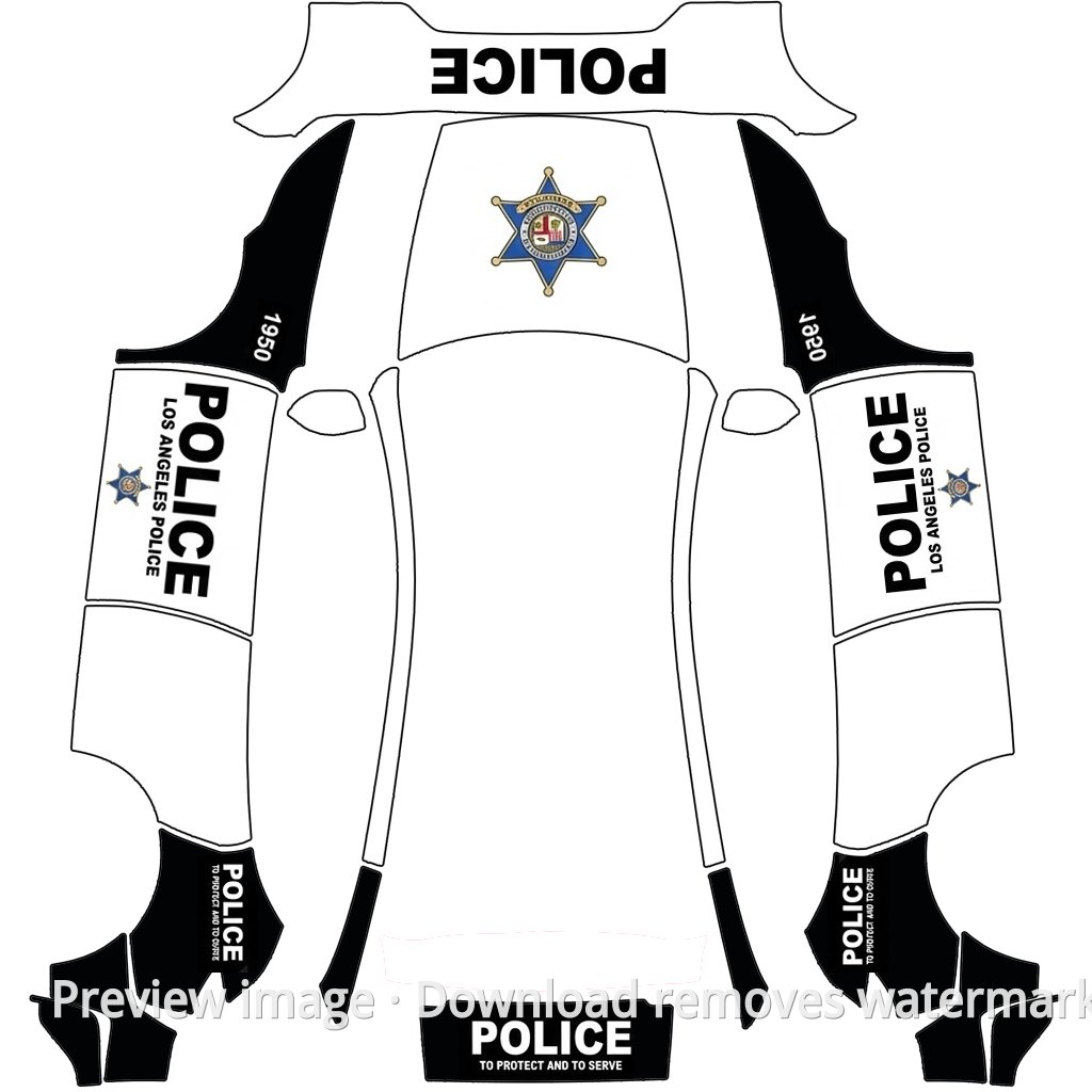 police Theme - Model Y (2025+) Standard