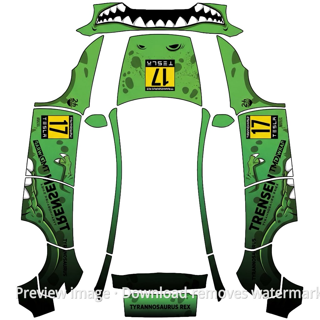 Tyrannosaurus Series Livery 5 - Model Y (2025+) Standard