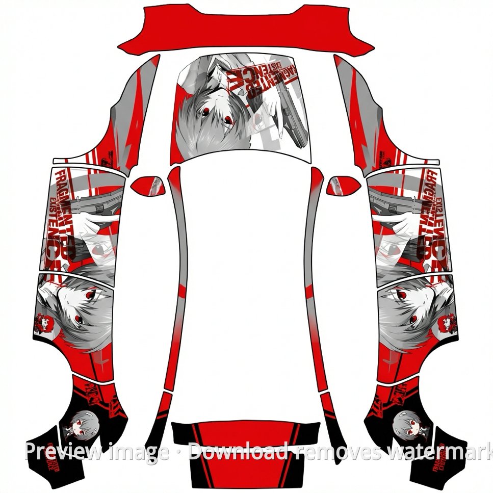 Model Y 2025 Download Wrap Template