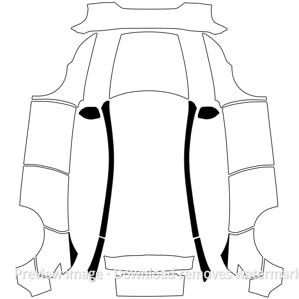 Model Y (2025+) Standard #4261 Wrap Template