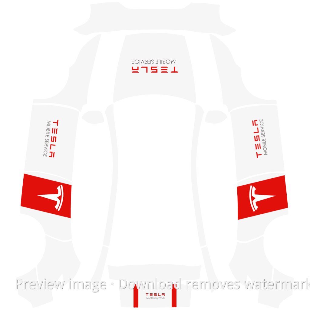 Model Y (2025+) Standard #5844 Wrap Template