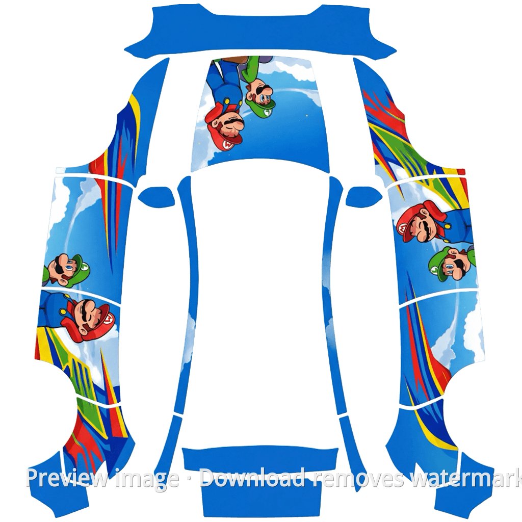 Mario Premium Body Skin - Model Y (2025+) Standard