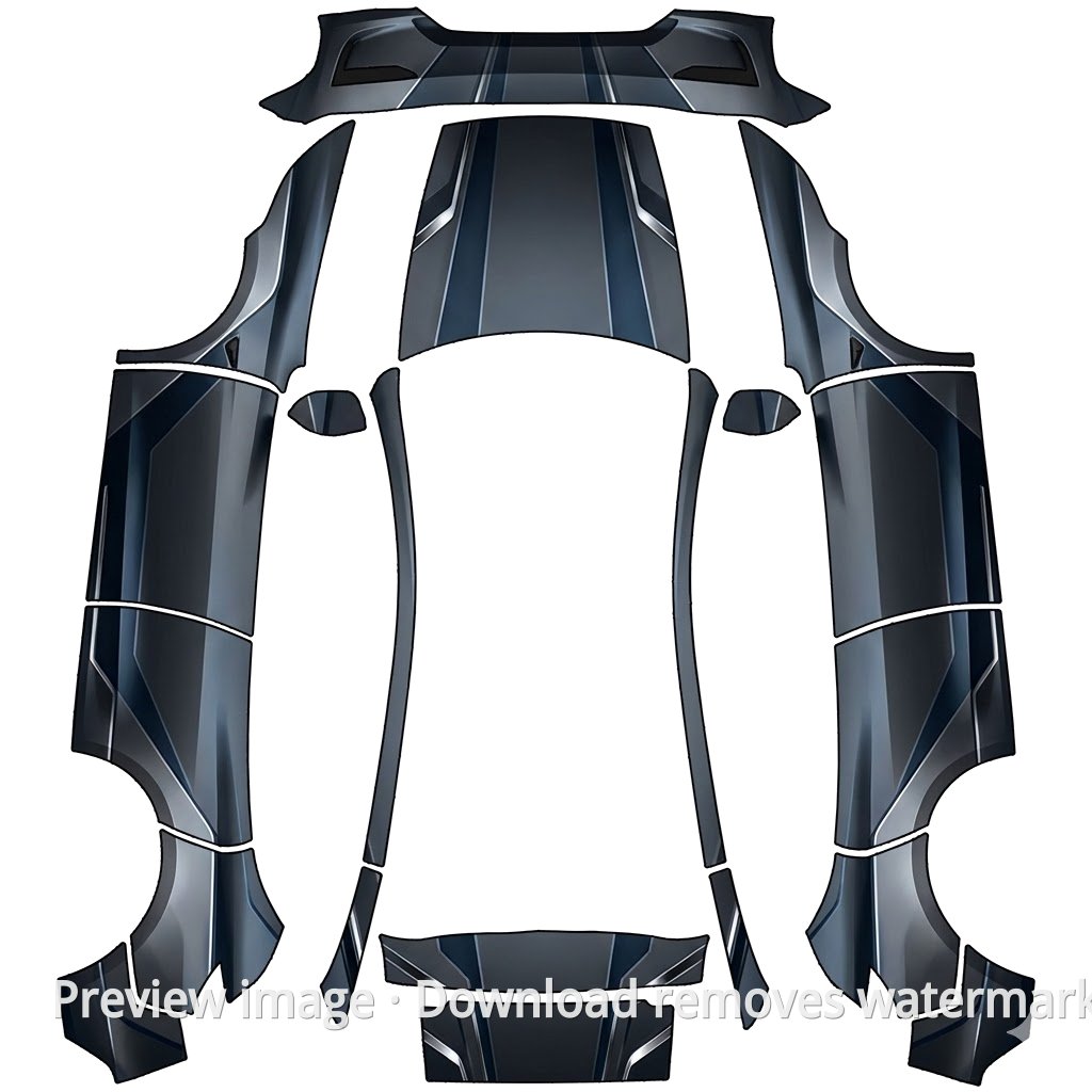 Model Y (2025+) Standard #640 Wrap Template