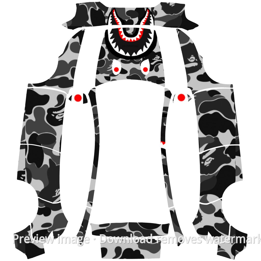Streetwear Shark Theme - Model Y (2025+) Standard