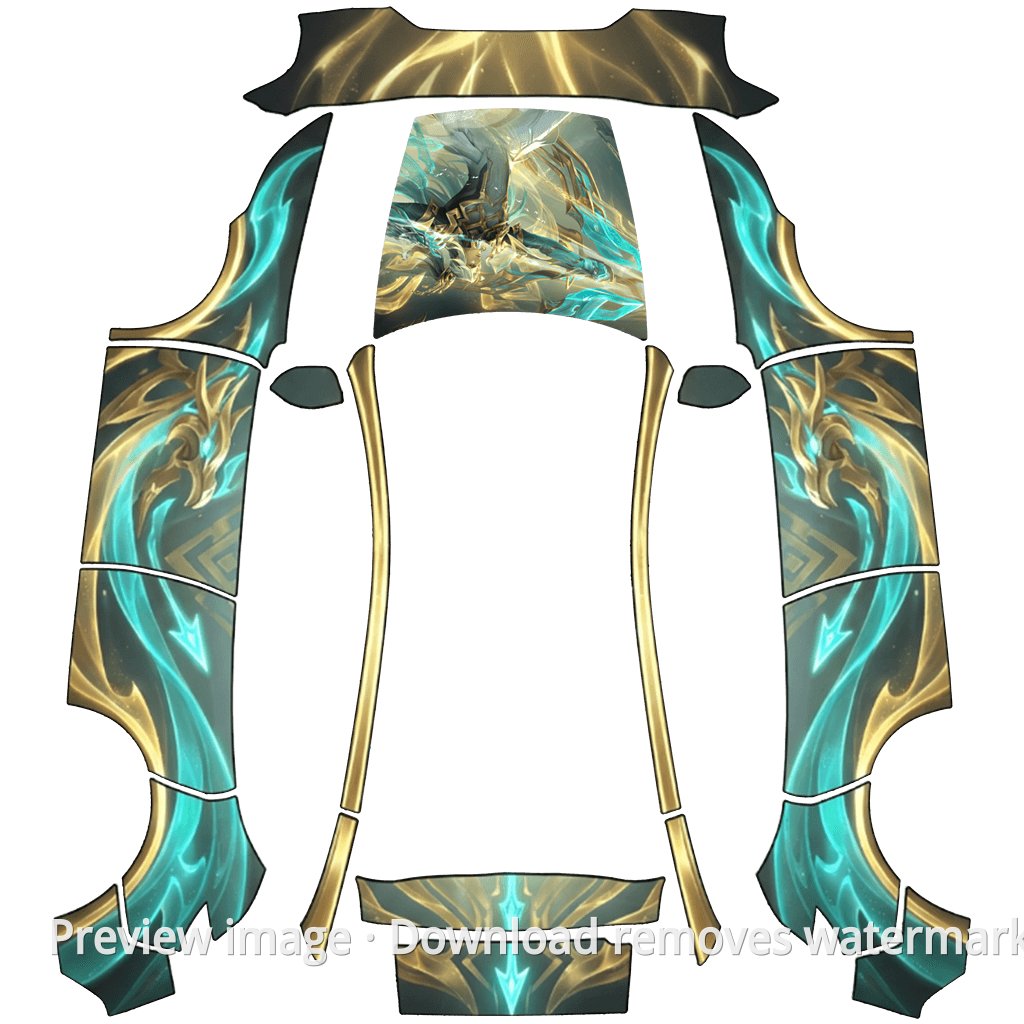 Honor of Kings Hou Yi - Shenshu Tongtian Theme - Model Y (2025+) Standard