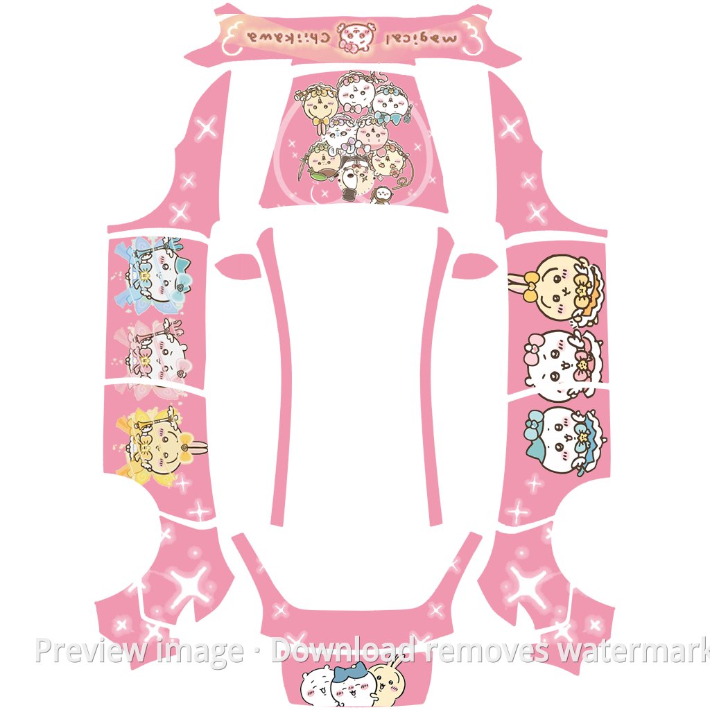 Chiikawa Magical Girl Cute Theme - Model Y (2025+) Standard