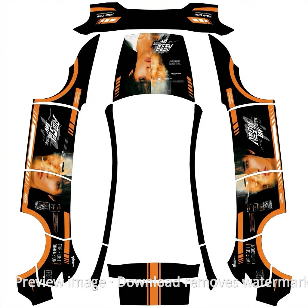Model Y 2025 Toybox Wrap Template