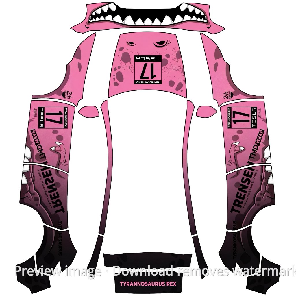 Tyrannosaurus Series Livery 3 - Model Y (2025+) Standard