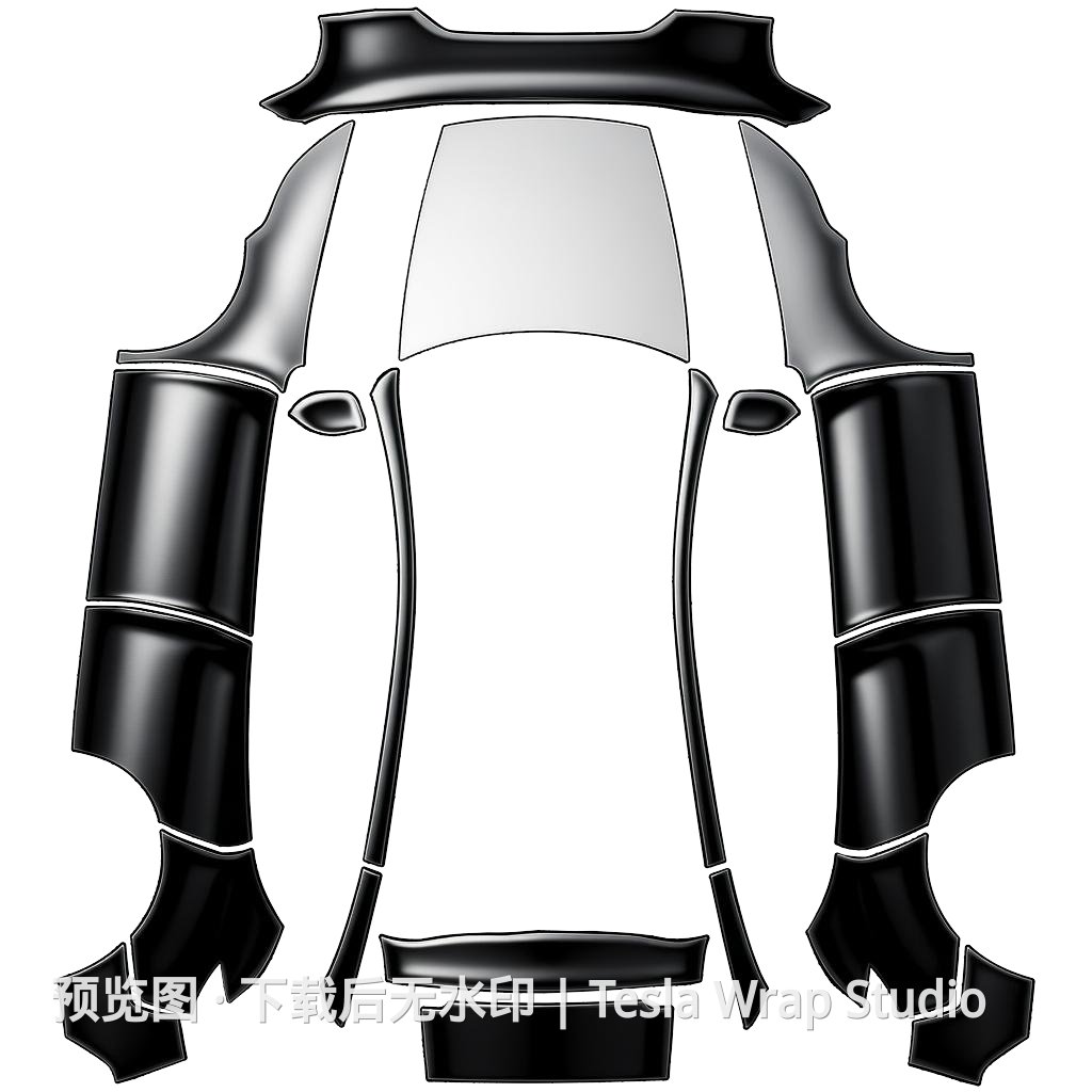 Model Y 2025 Standard 自定义车身模板