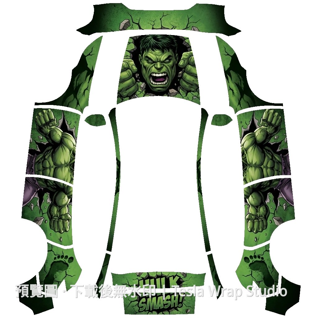 Hulk 主題 - Model Y (2025+) Standard