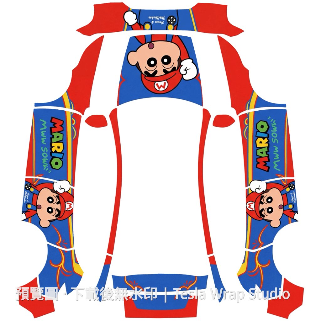 Mario 精品外觀範本 - Model Y (2025+) Standard