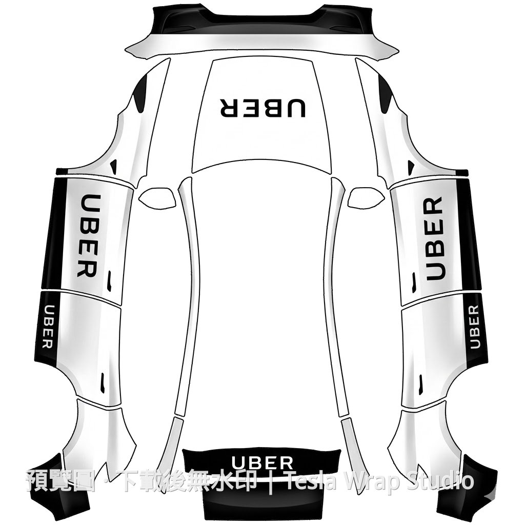 Model Y (2025+) Standard 編號 #9350 自訂範本