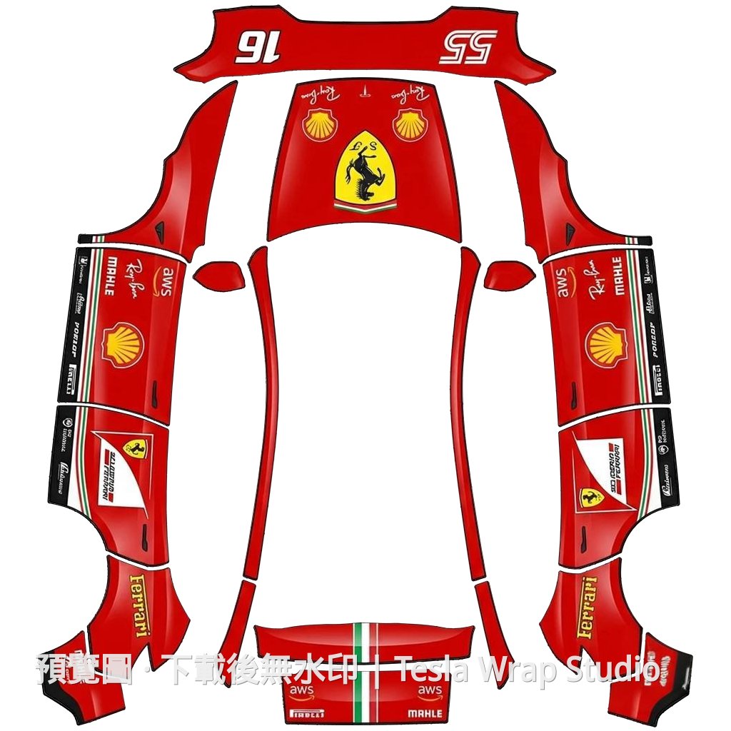 Ferrari 精品外觀 - Model Y (2025+) Standard