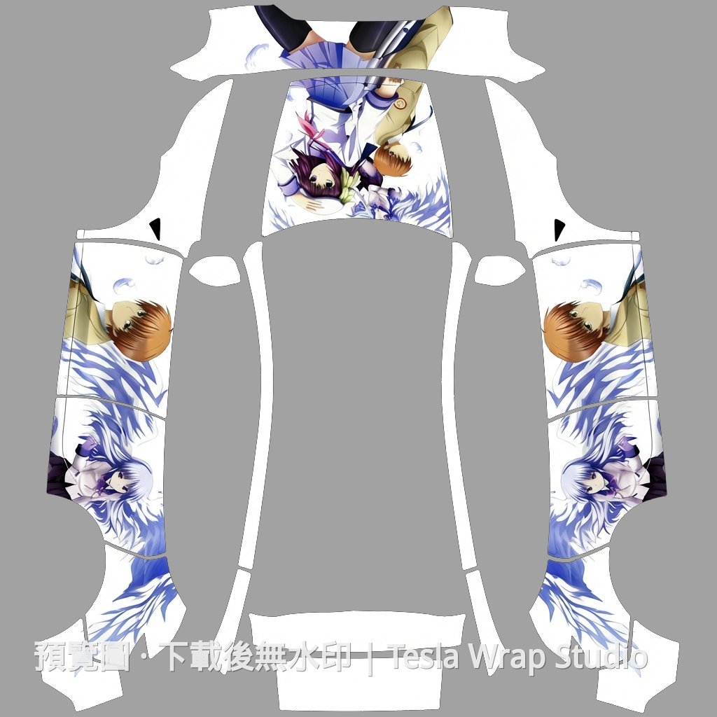Angel Beats 主題 - Model Y (2025+) Standard