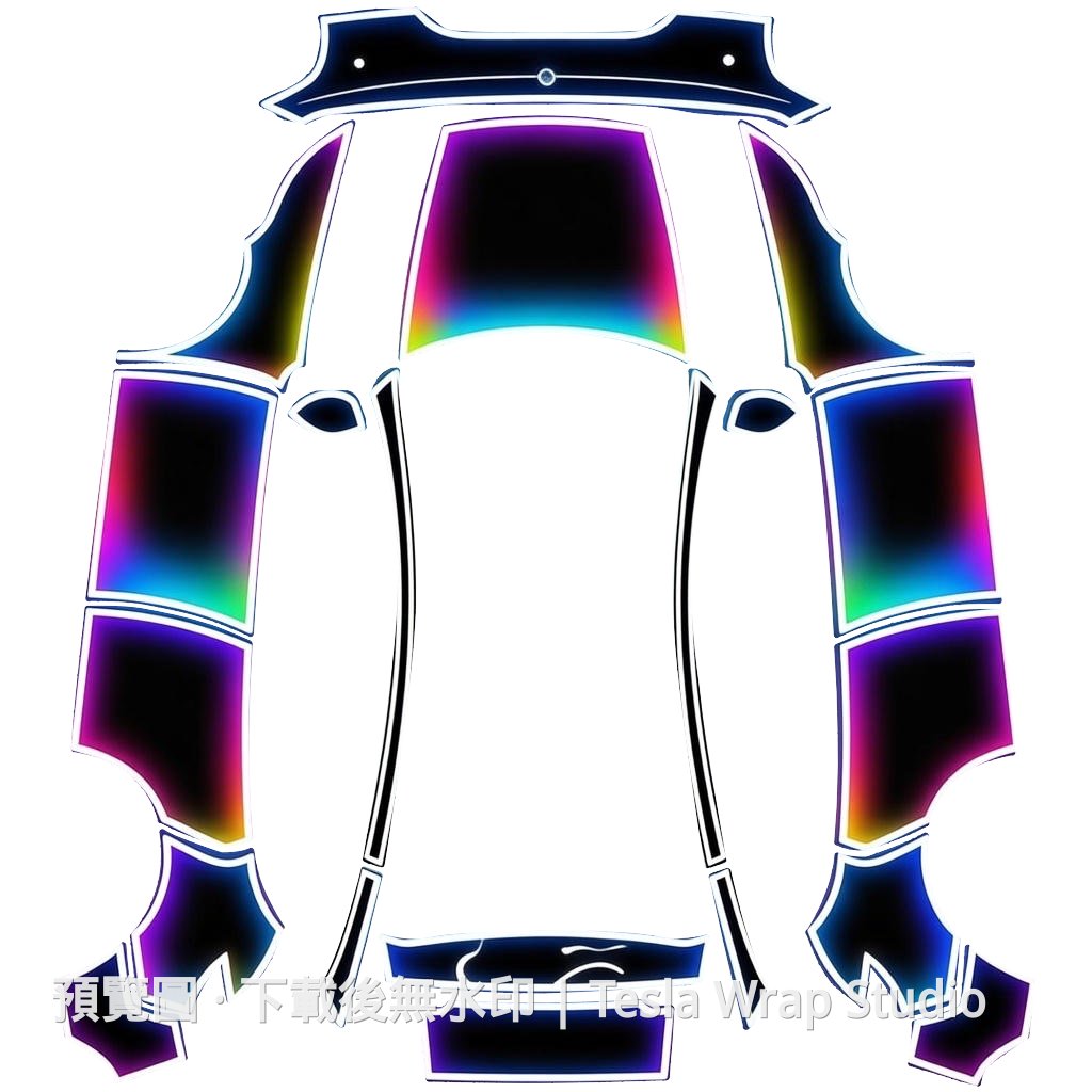 Model Y 2025 車體包膜範本
