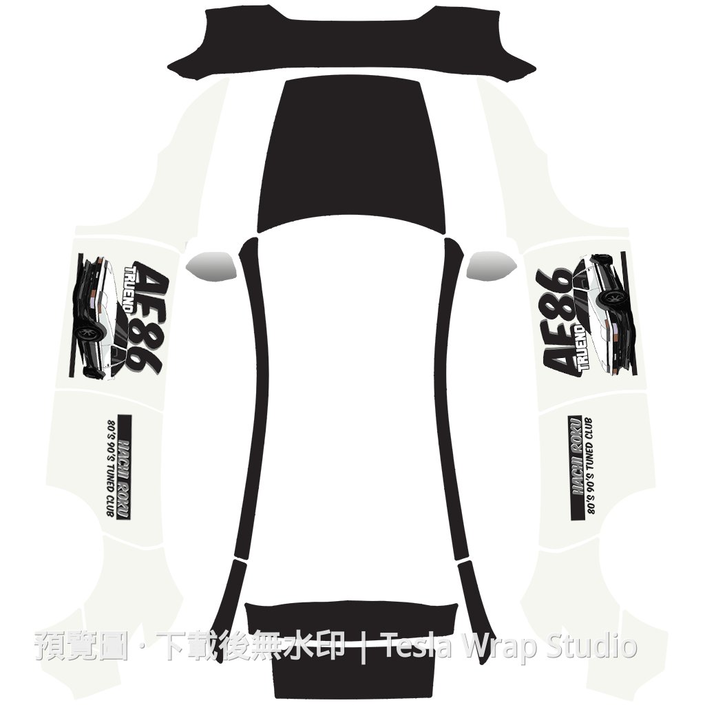 AE86 主題 - Model Y (2025+) Standard