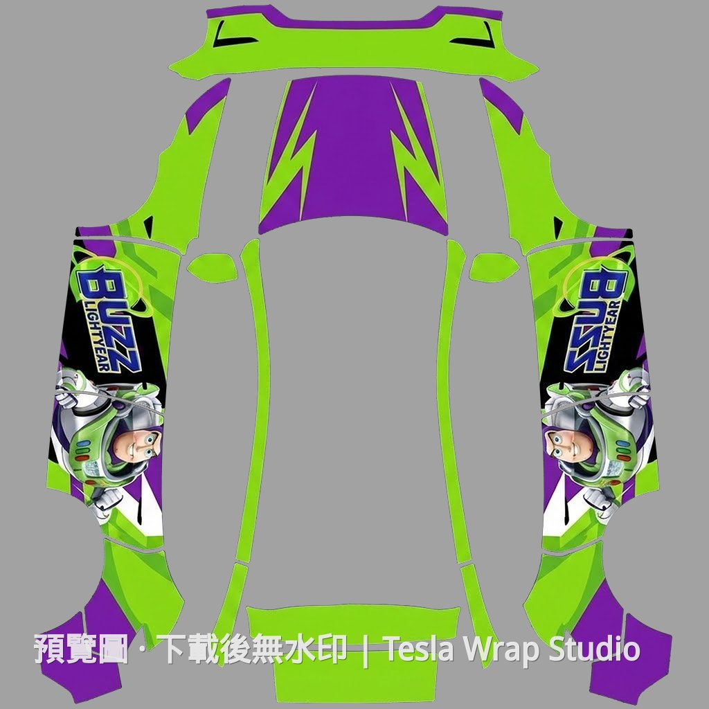 巴斯光年主題 - Model Y (2025+) Standard