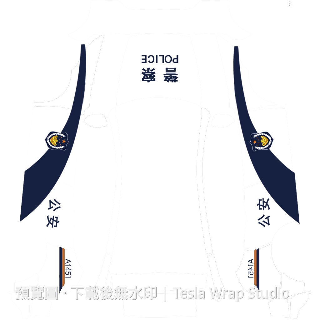 Police 公安 04 塗鴉 - Model Y (2025+) Standard