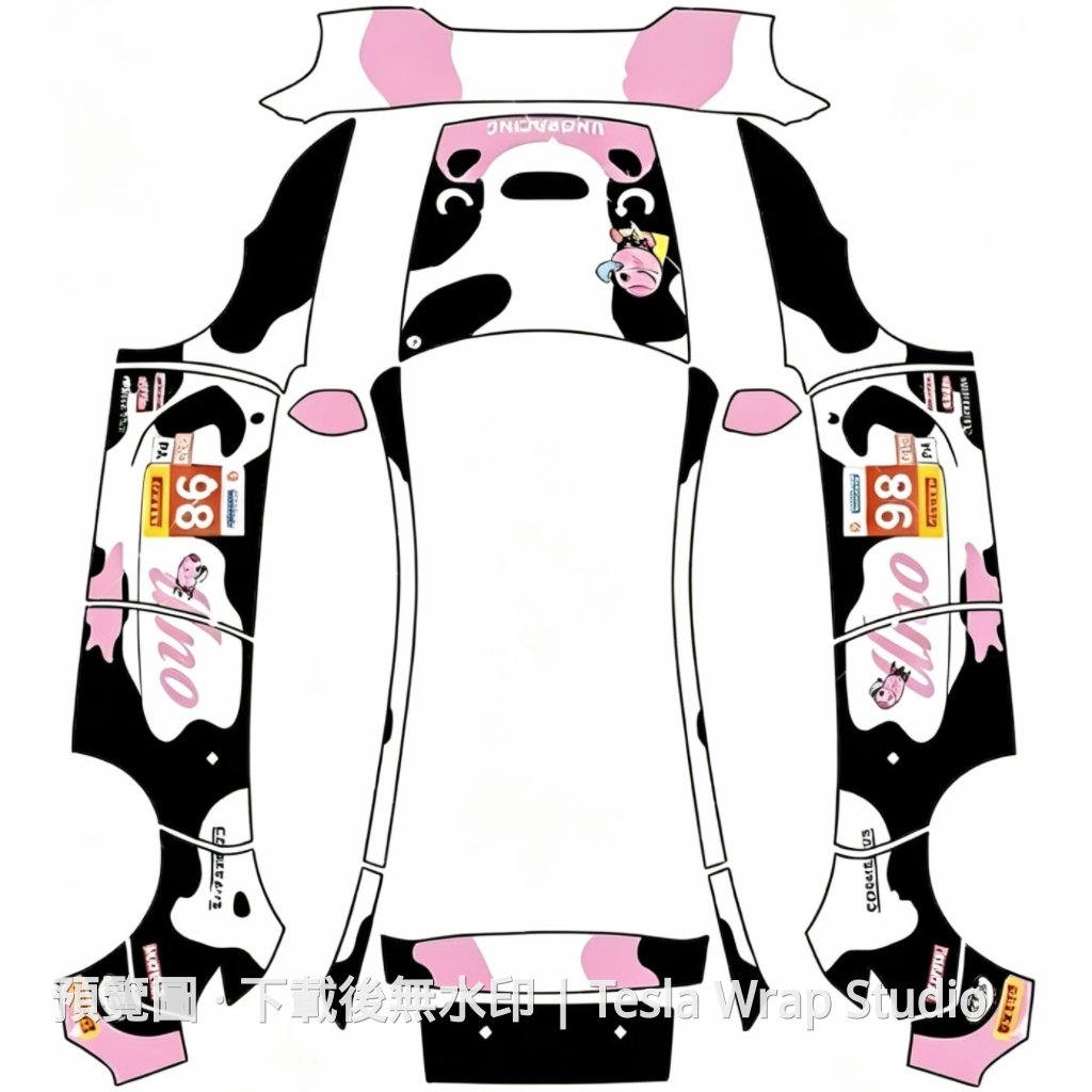 乳牛塗裝 - Model Y (2025+) Standard